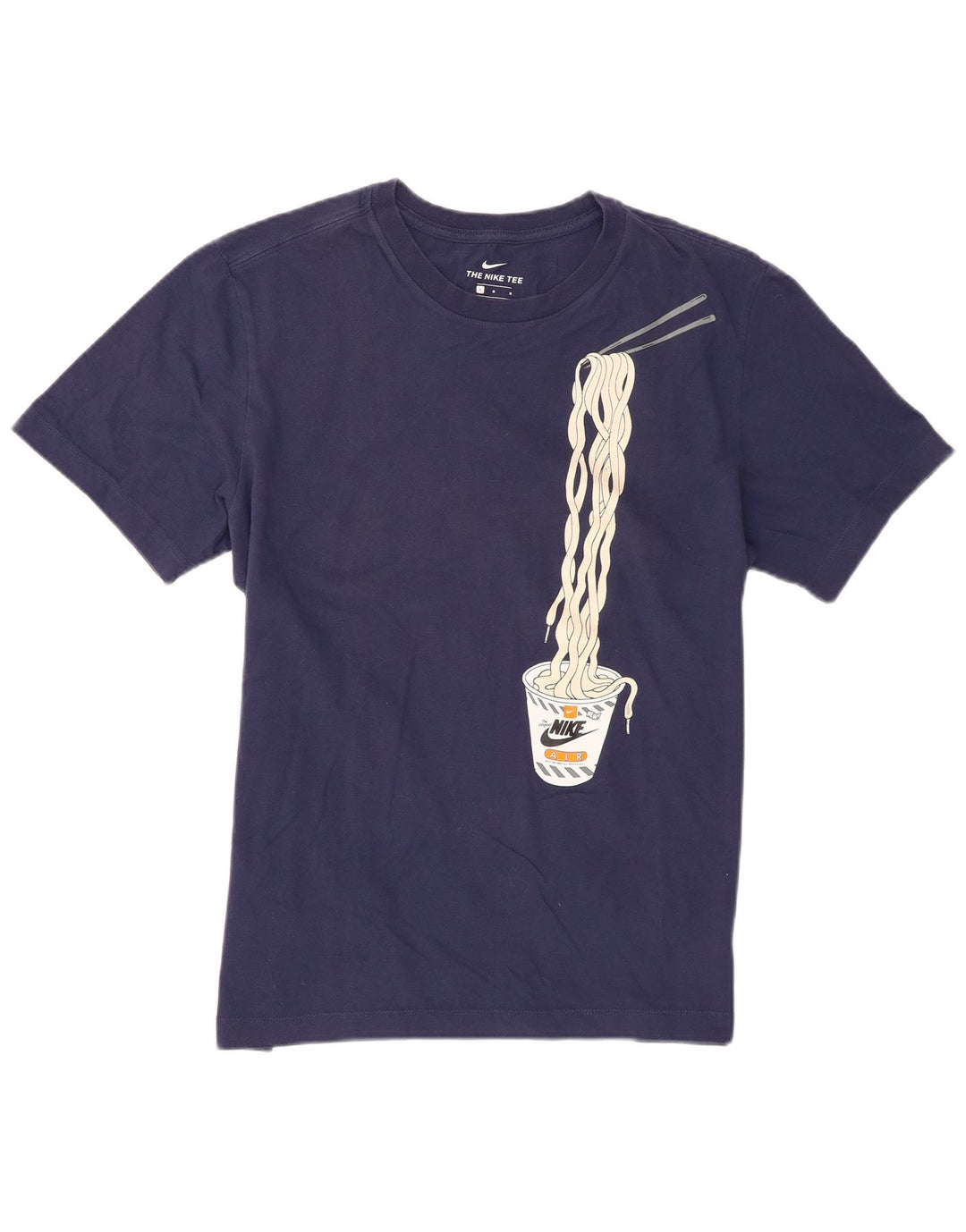 Nike Mens Graphic T-Shirt Top Large Navy Blue Cotton