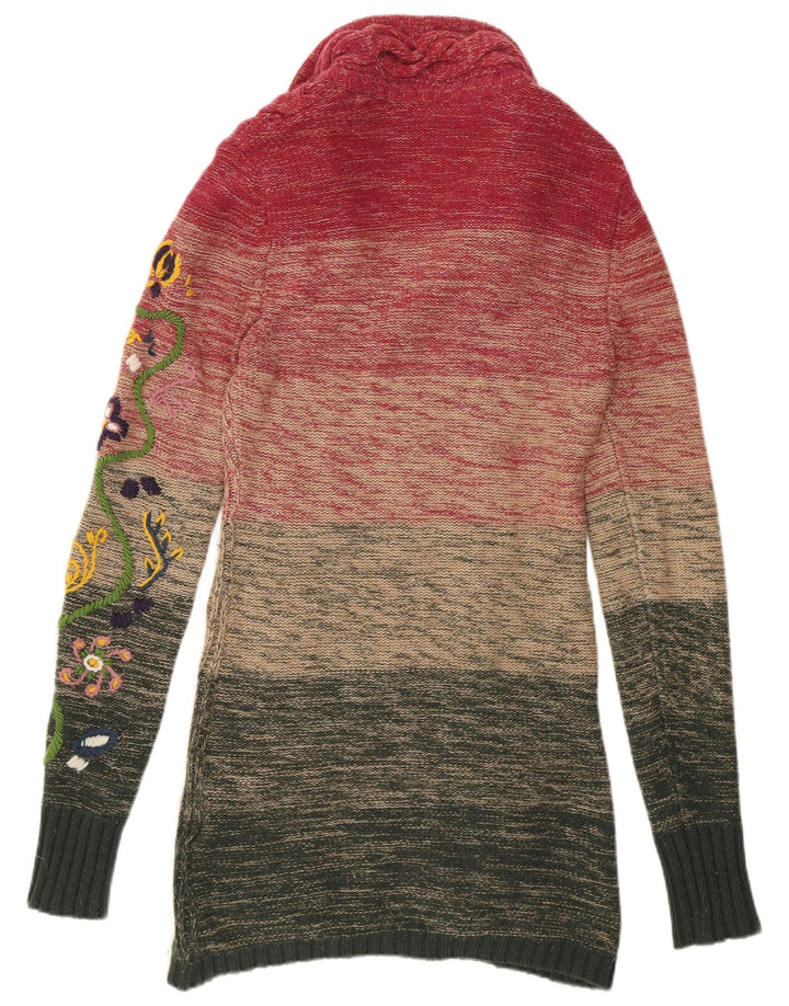 Replay Womens Cardigan Sweater UK 10 Small Multicoloured Colourblock