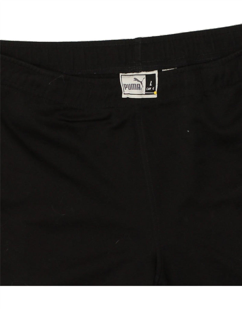 PUMA Mens Sport Shorts Large Black | Vintage Puma | Thrift | Second-Hand Puma | Used Clothing | Messina Hembry 