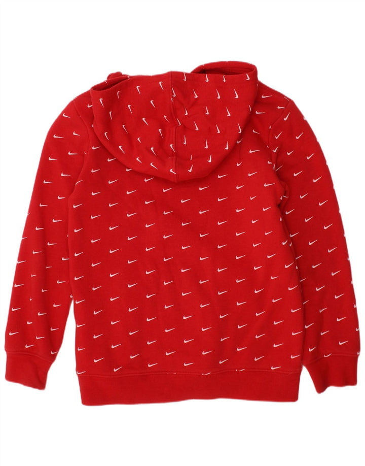 NIKE Boys Graphic Hoodie Jumper 5-6 Years Medium  Red Cotton