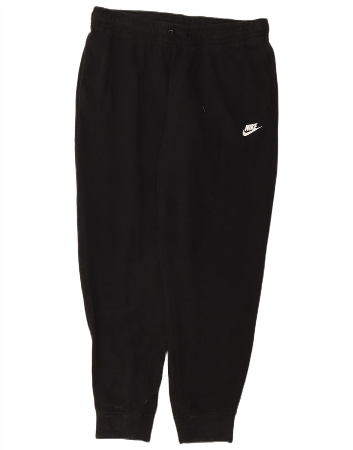 Nike Mens Tracksuit Trousers Joggers Large Black Cotton