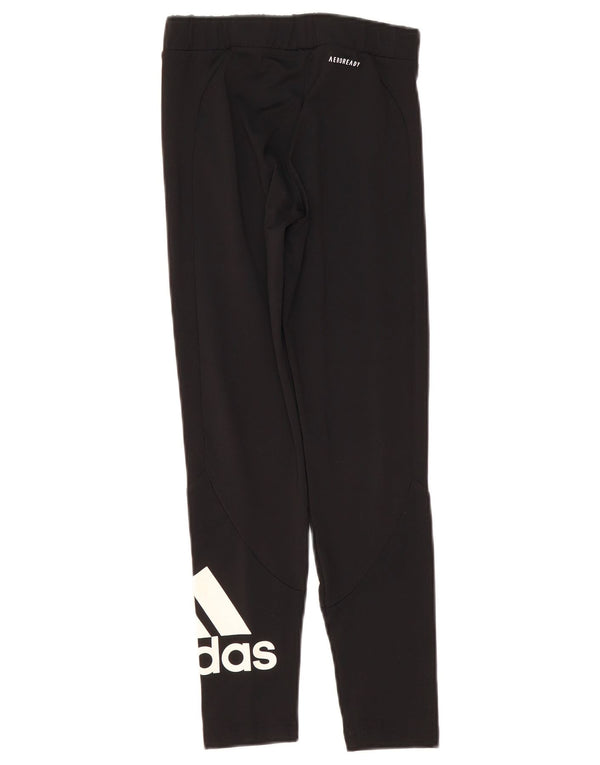 Adidas Girls Graphic Leggings 11-12 Years  Black Polyester