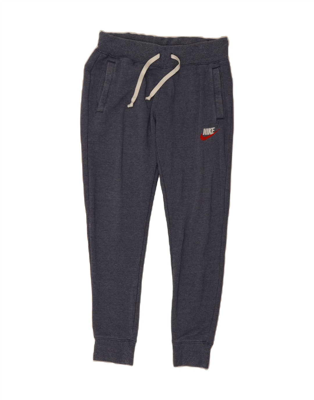 NIKE Womens Tracksuit Trousers Joggers UK 12 Medium  Navy Blue Flecked Vintage Nike and Second-Hand Nike from Messina Hembry 