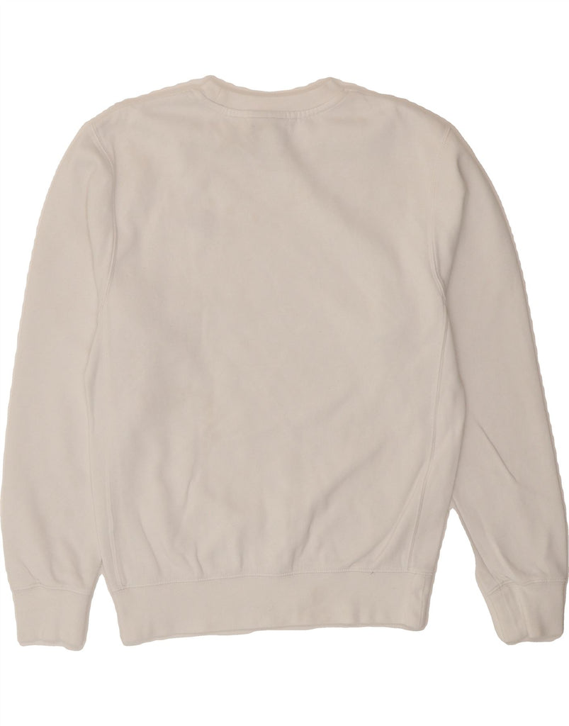 NIKE Womens Oversized Sweatshirt Jumper UK 6 XS White Vintage Nike and Second-Hand Nike from Messina Hembry 