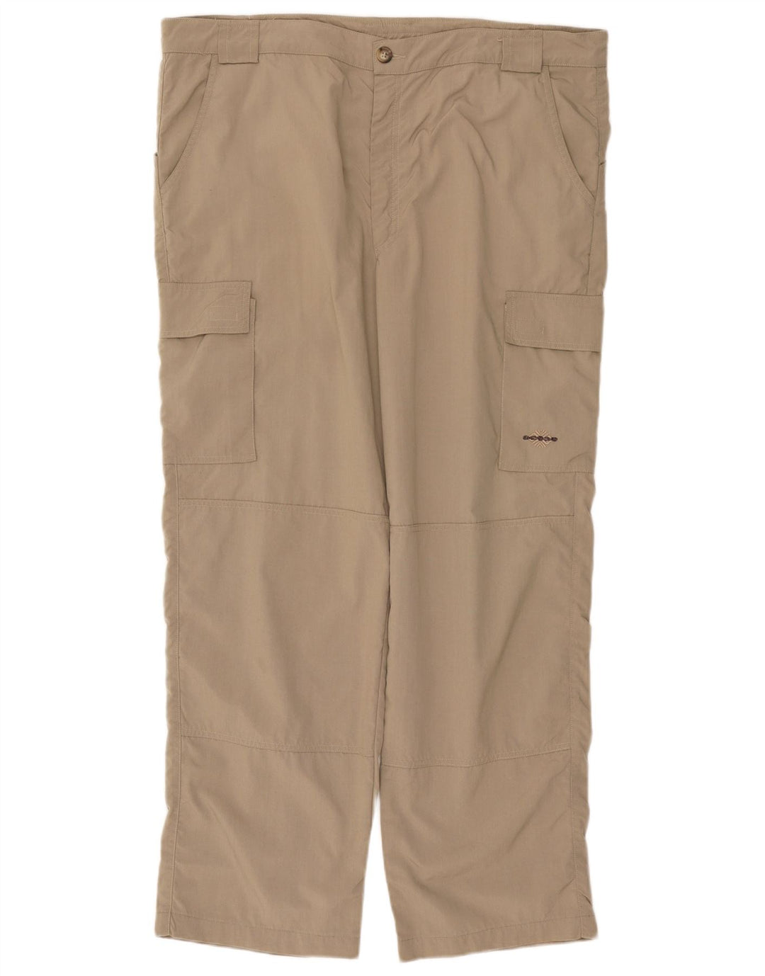 AESSE Mens Straight Cargo Trousers W38 L30 Beige