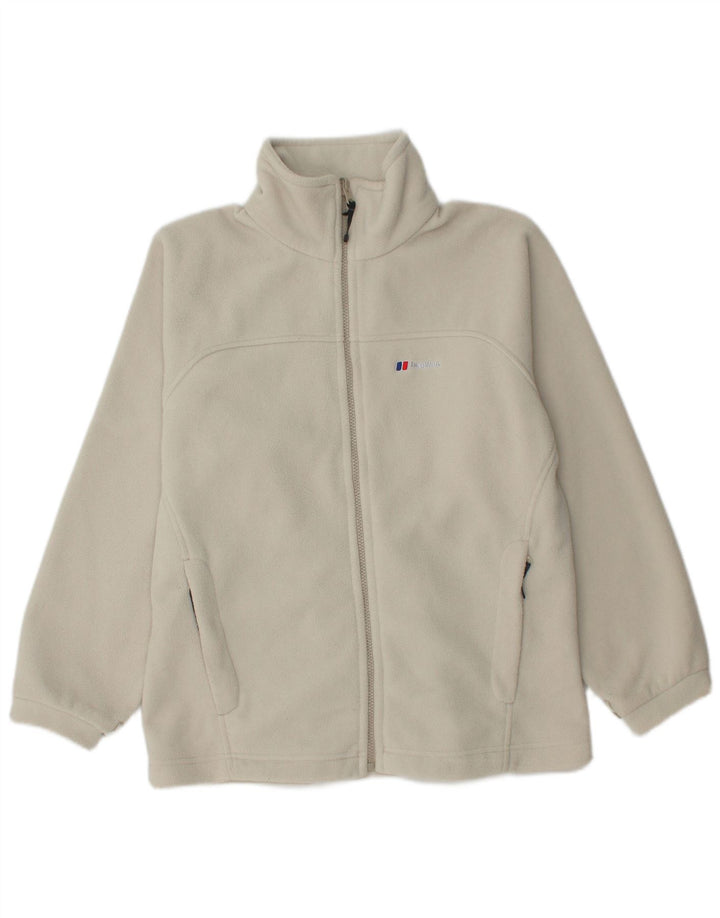 BERGHAUS Womens Fleece Jacket UK 14 Large White Polyester