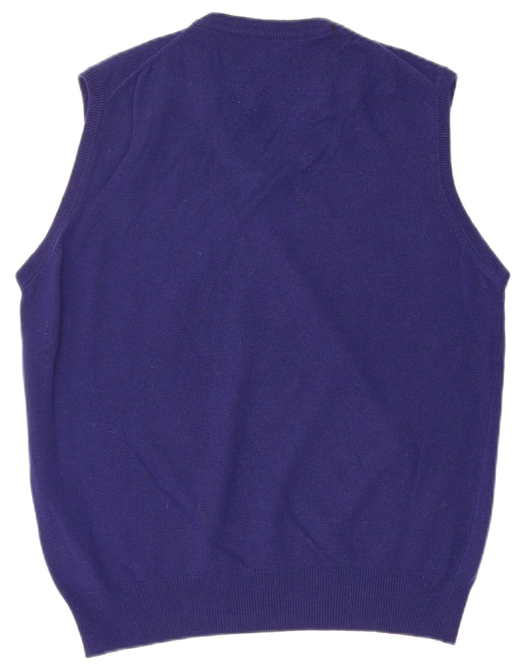 Marina Yachting Mens Vest Tank Top Large Blue Virgin Wool