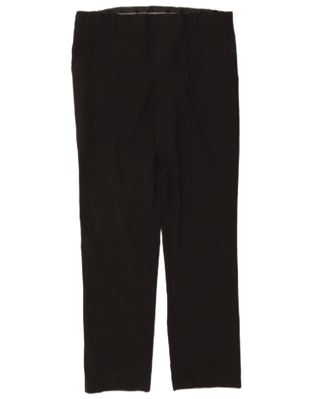 Marks & Spencer Mens Straight Suit Trousers W34 L29 Black