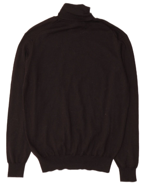 Marks & Spencer Womens Roll Neck Jumper Sweater UK 16 Large Black
