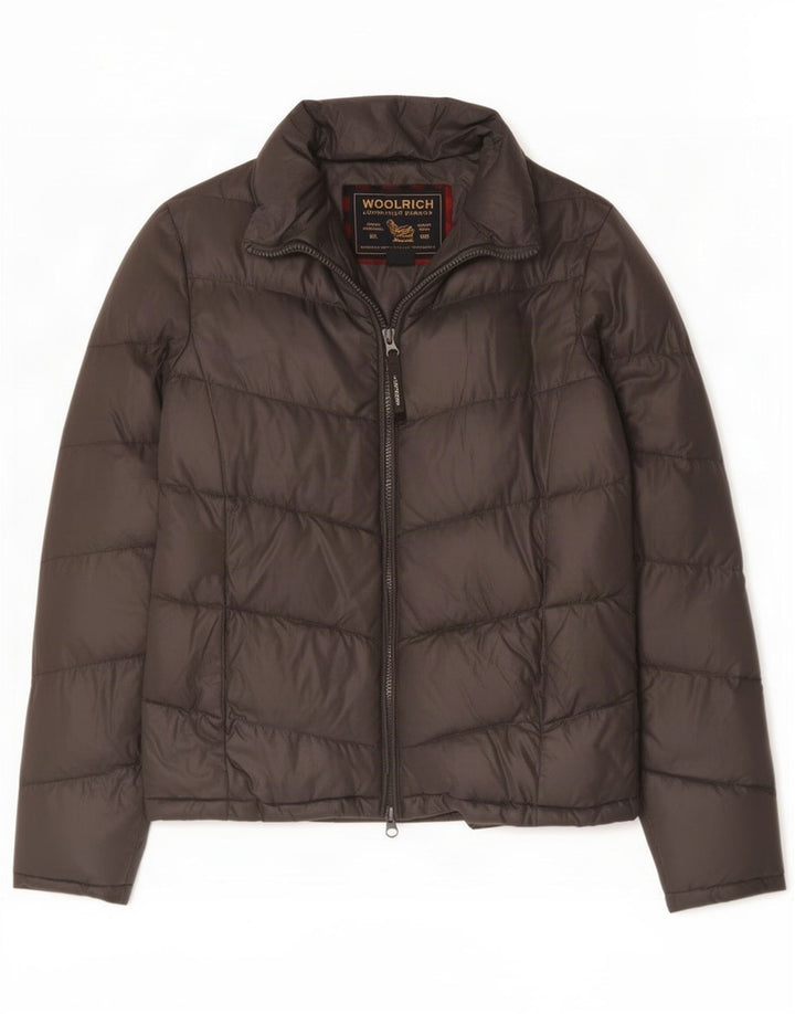 Woolrich Womens Padded Jacket UK 14 Medium Grey