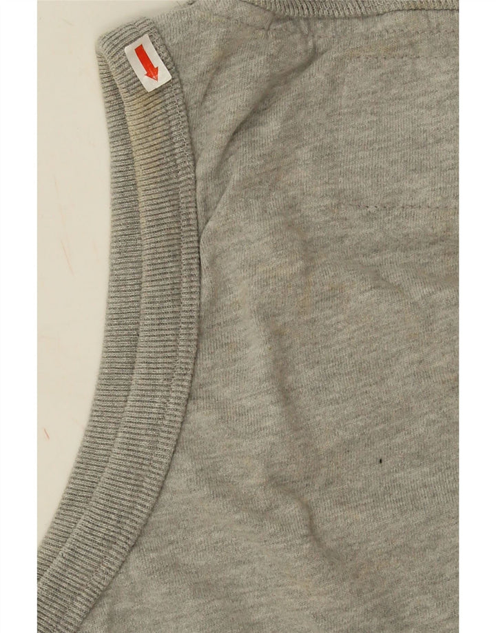 Superdry Mens Graphic Vest Top Large Grey Cotton