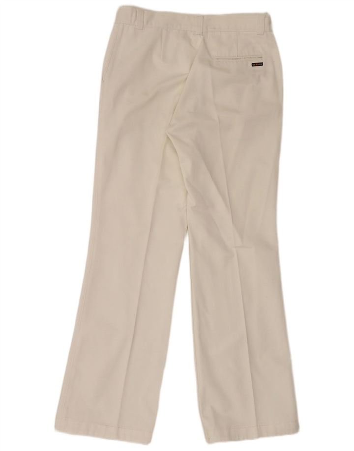 Energie Womens Straight Chino Trousers W36 L33 White Polyester