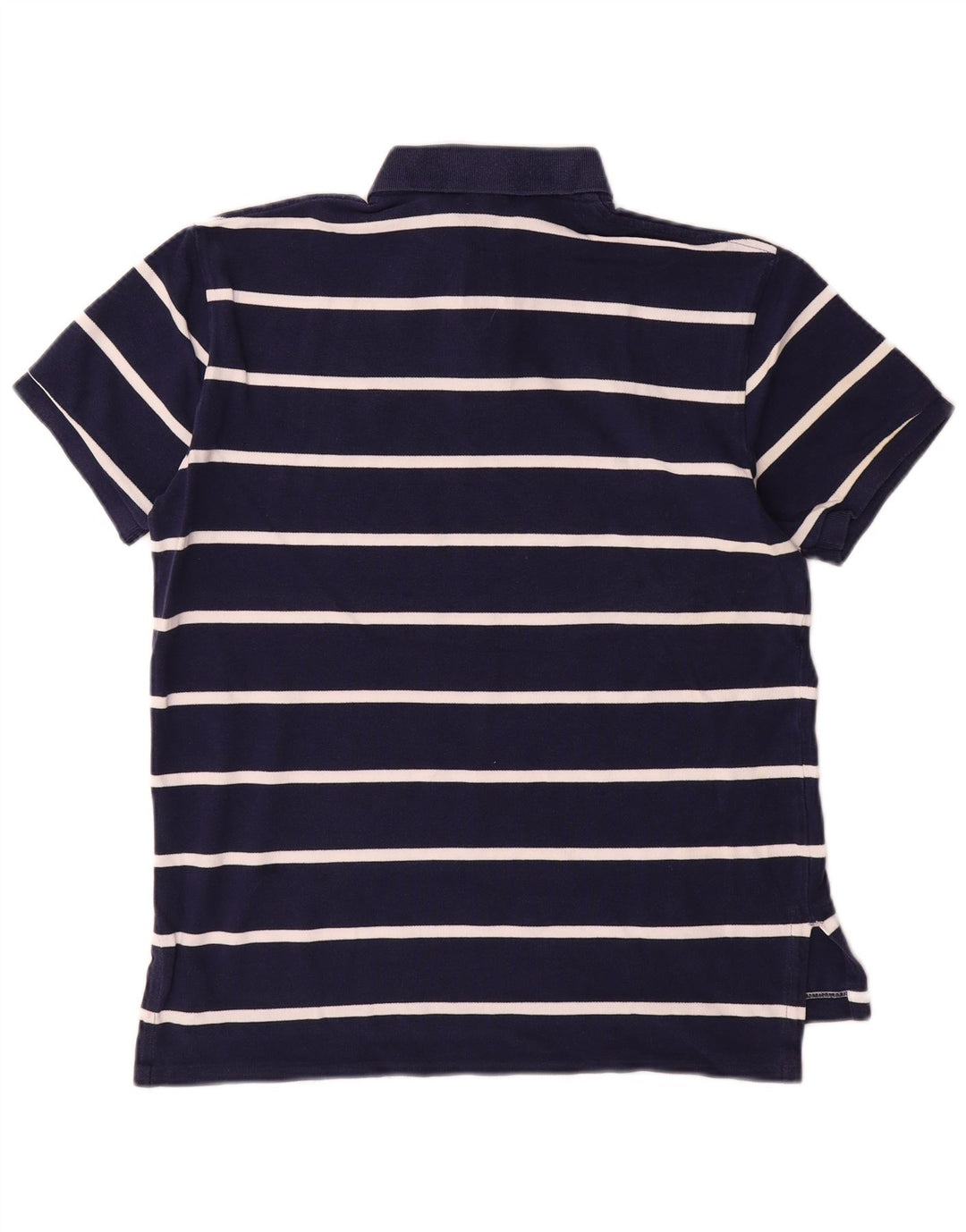 Polo Ralph Lauren Mens Custom Fit Polo Shirt Medium Navy Blue Striped