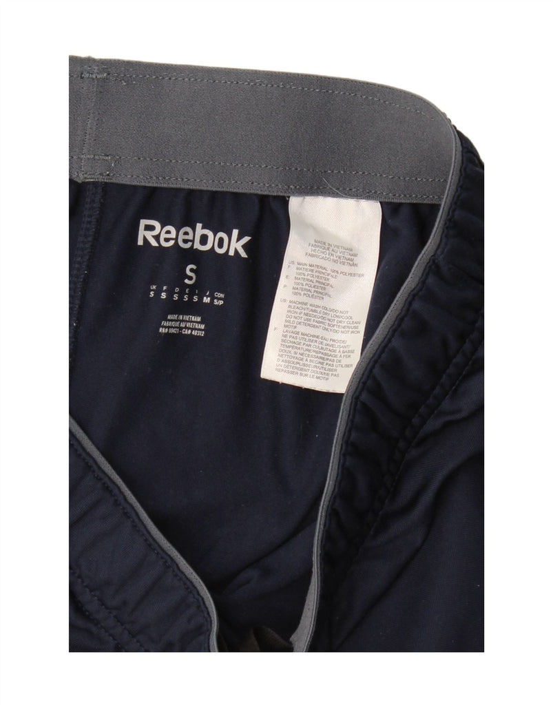 REEBOK Mens Sport Shorts Small Navy Blue Polyester Vintage Reebok and Second-Hand Reebok from Messina Hembry 