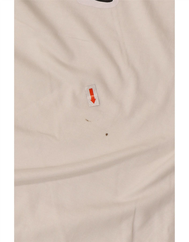 KAPPA Mens Graphic T-Shirt Top XL White Cotton