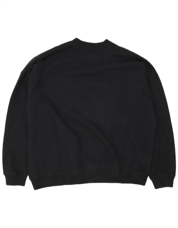 Abercrombie & Fitch Mens Oversized Sweatshirt Jumper XL Black Cotton