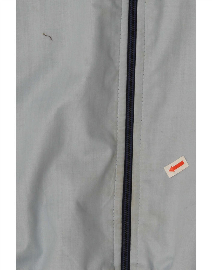 Vintage Mens Tracksuit Top Jacket IT 54 XL Navy Blue Colourblock