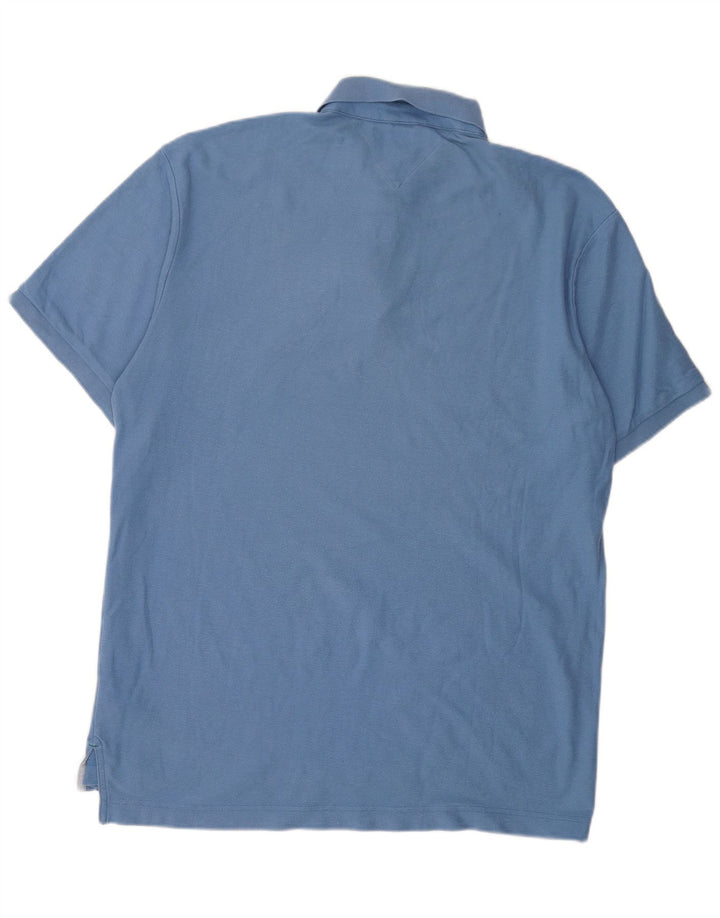 TOMMY HILFIGER Mens Polo Shirt XL Blue Cotton
