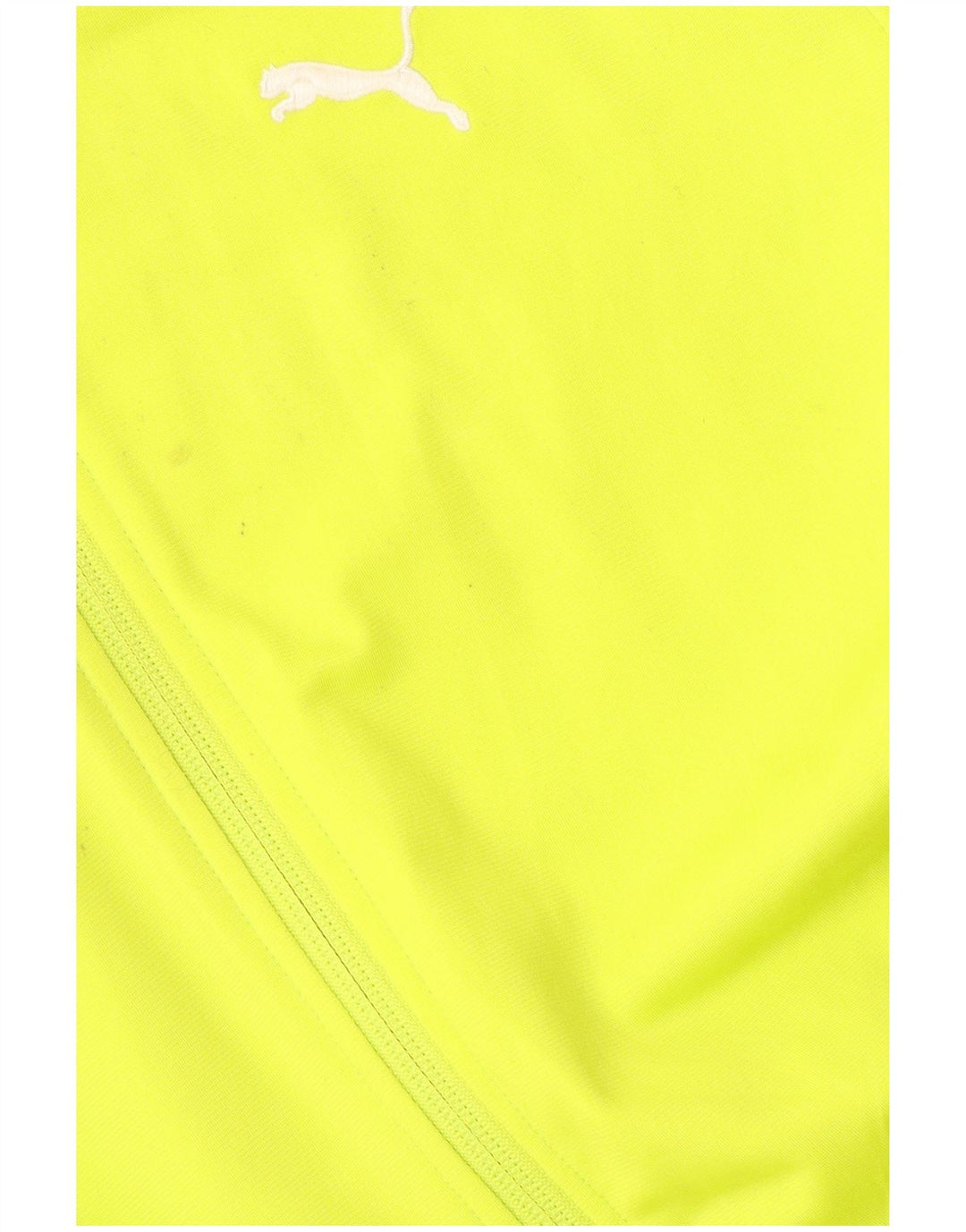 PUMA Boys Tracksuit Top Jacket 15-16 Years Green Colourblock Polyester