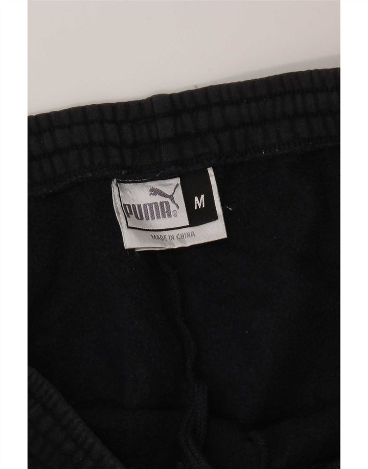 Puma Mens Tracksuit Trousers Joggers Medium  Navy Blue Cotton