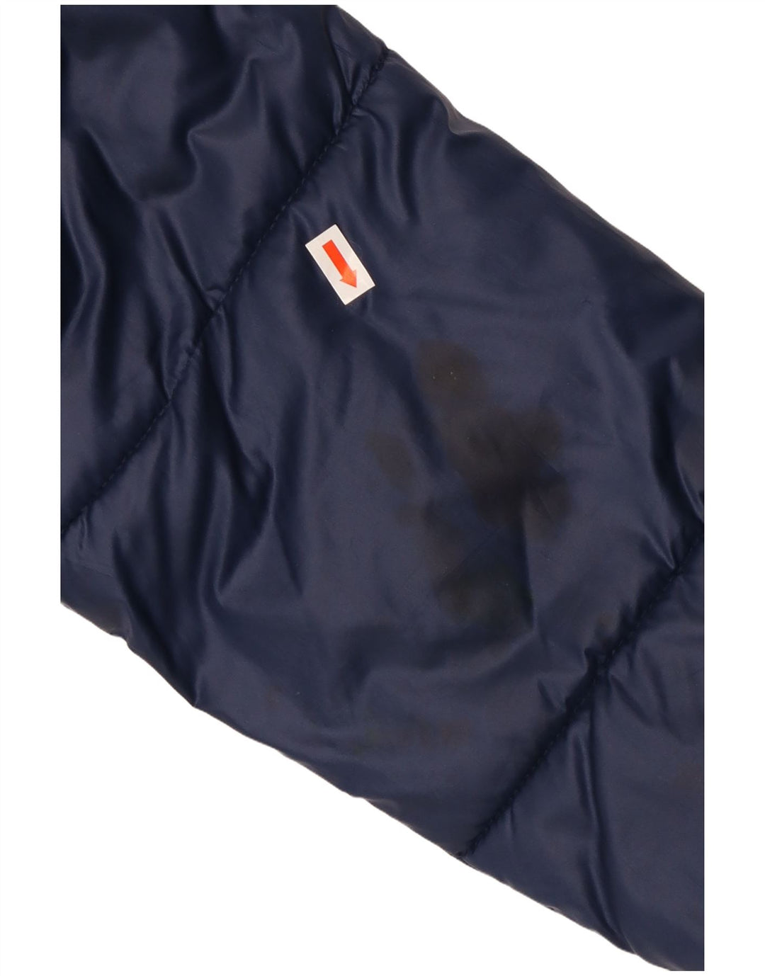 Fila Womens Oversized Graphic Padded Jacket UK 6 XS Navy Blue Polyester