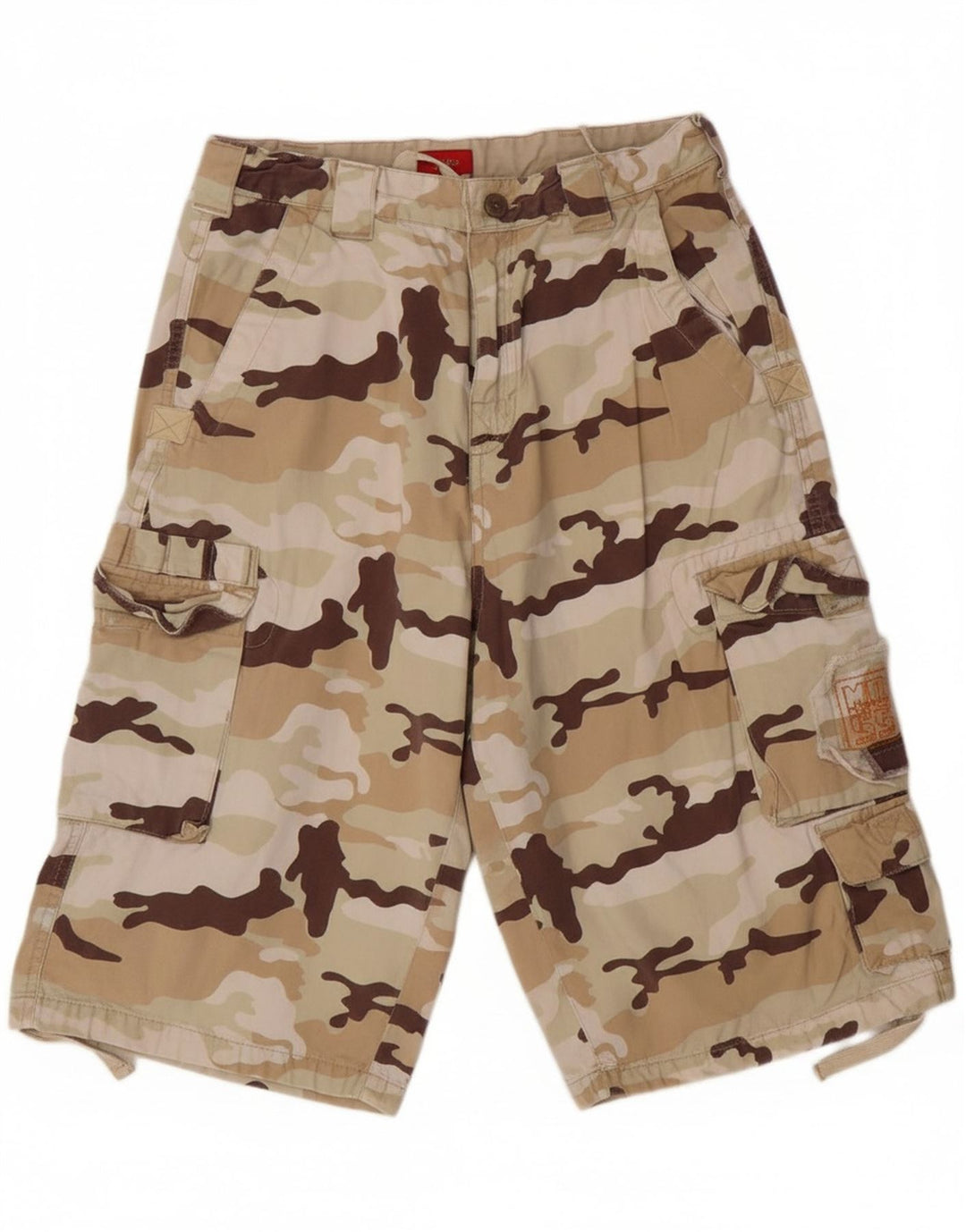 MOSSIMO Boys Cargo Shorts 15-16 Years W26  Beige Camouflage Cotton