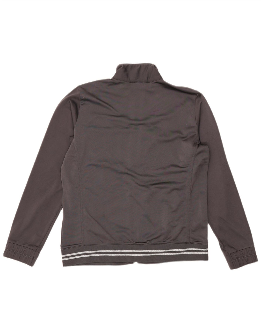 CHAMPION Womens Tracksuit Top Jacket UK 14 Medium Grey Polyester