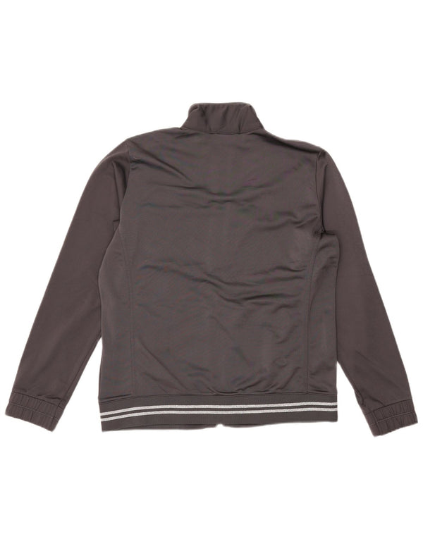 CHAMPION Womens Tracksuit Top Jacket UK 14 Medium Grey Polyester
