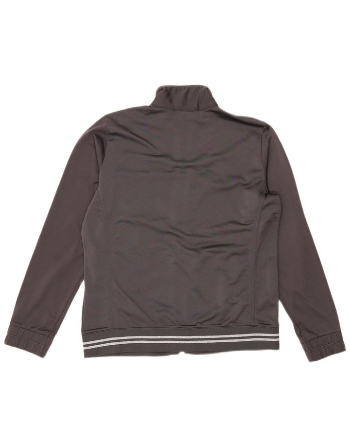 CHAMPION Womens Tracksuit Top Jacket UK 14 Medium Grey Polyester