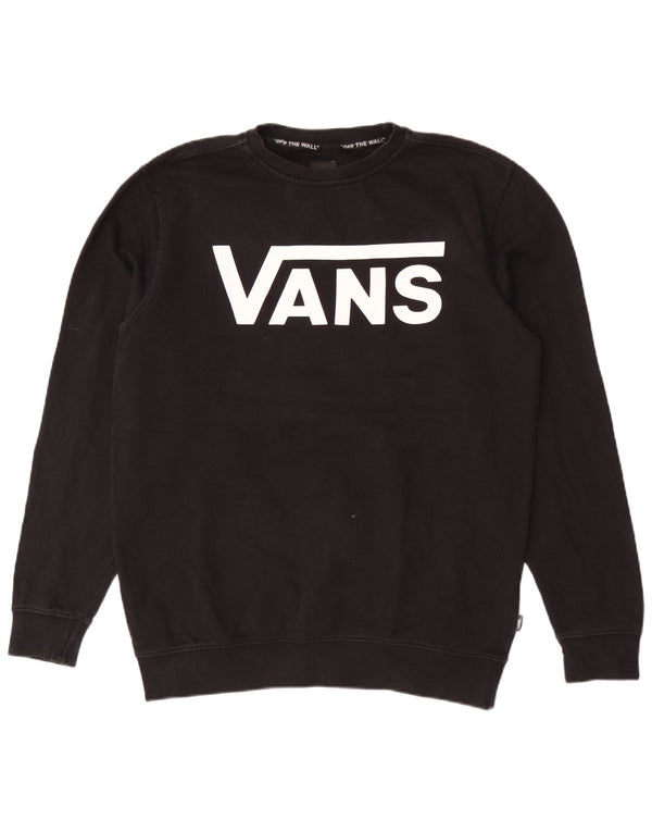 Vans Mens Graphic Sweatshirt Jumper Medium Black Cotton