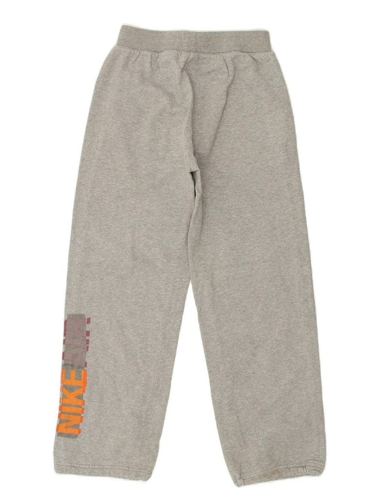 NIKE Boys Graphic Tracksuit Trousers 10-11 Years Medium Grey Cotton | Vintage Nike | Thrift | Second-Hand Nike | Used Clothing | Messina Hembry 