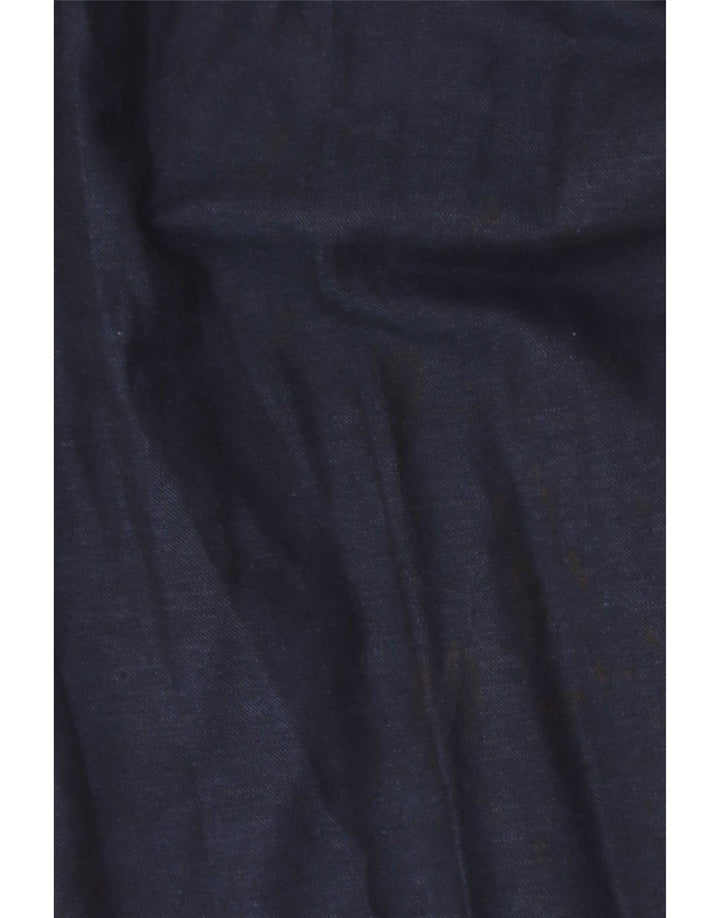 Marks & Spencer Mens Slim Suit Trousers W34 L31 Navy Blue Cotton