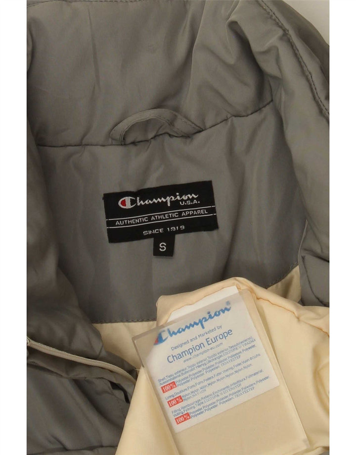 Champion Mens Bomber Jacket UK 36 Small Grey Polyester