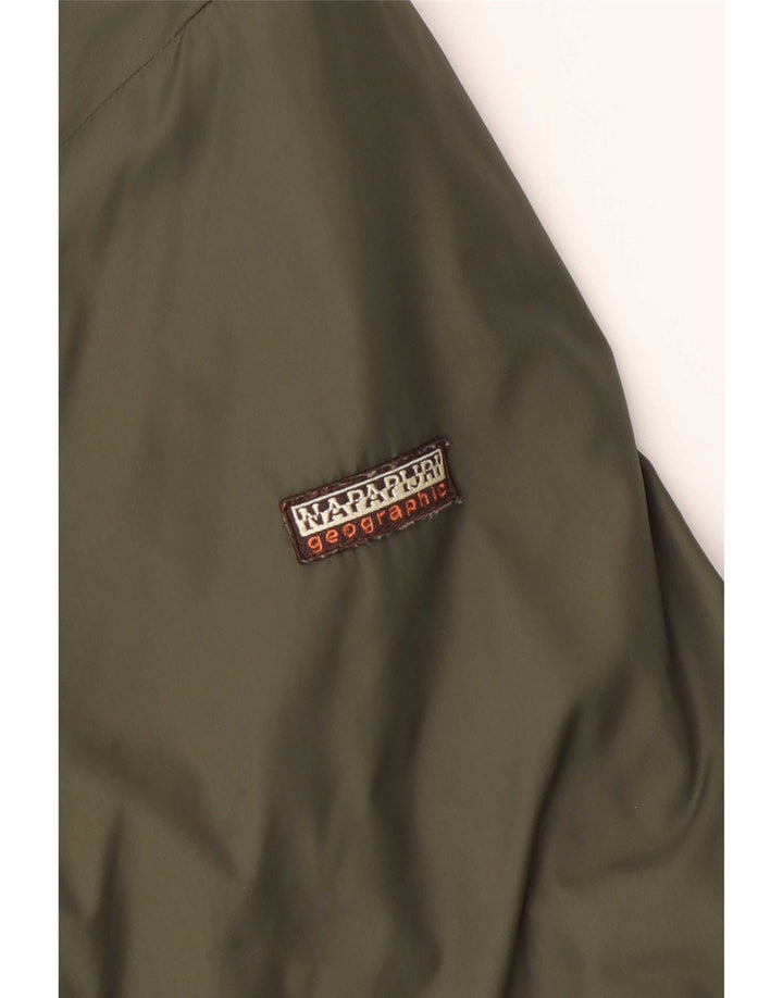 Napapijri Mens Geographic Reversible Jacket UK 40 Large Khaki