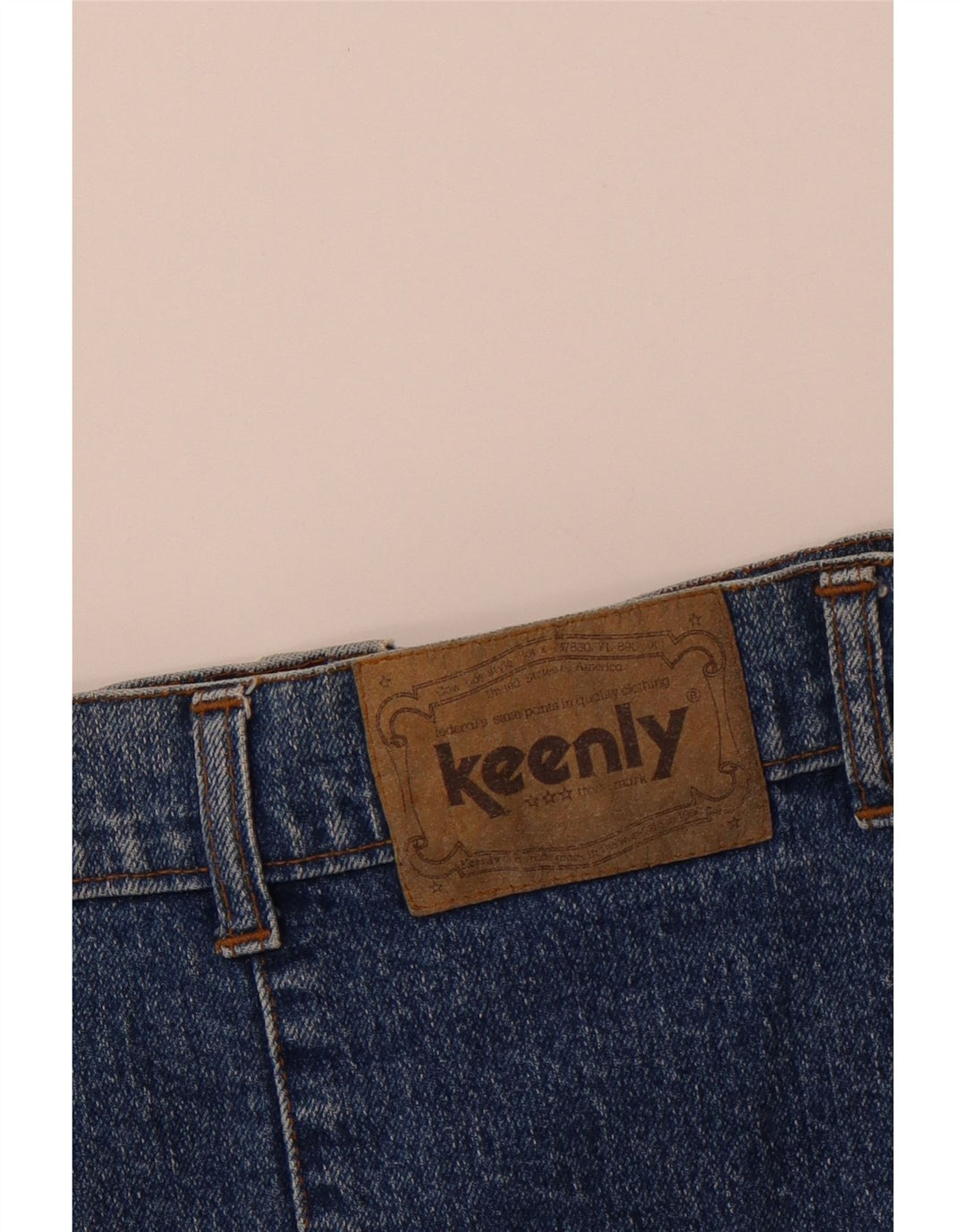 Vintage Womens Denim Skirt W28 Medium Blue Cotton