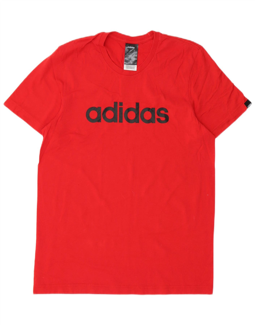 ADIDAS Mens Graphic T-Shirt Top Small Red Cotton