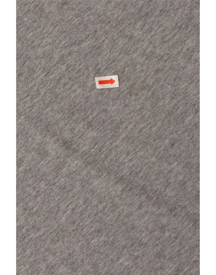 CALVIN KLEIN Mens Graphic T-Shirt Top Medium Grey Flecked Cotton