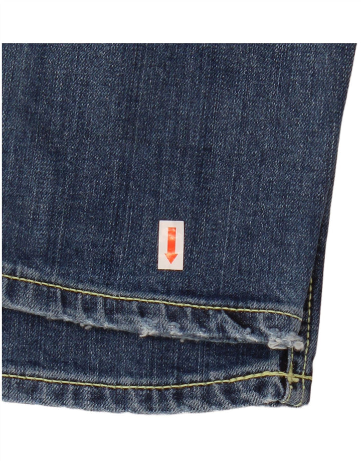 Dondup Womens Distressed Skinny Jeans  W27 L29 Blue Cotton