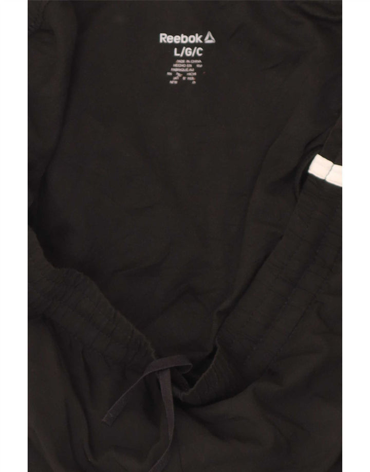 Reebok Womens Regular Sport Shorts Large Black Colourblock