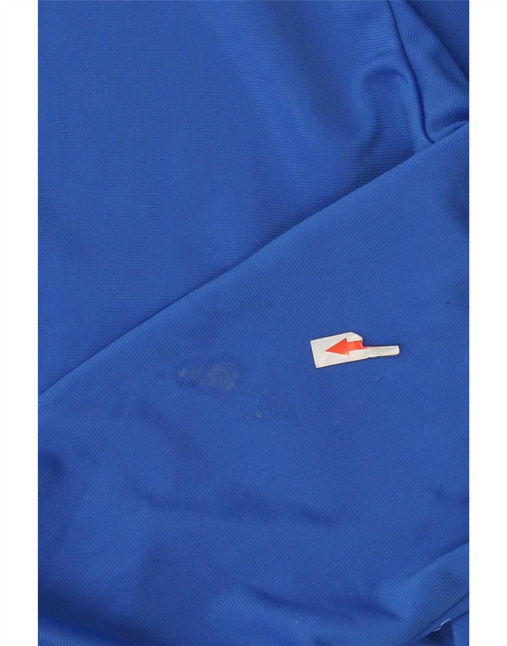 Adidas Mens Tracksuit Top Jacket UK 38/40 Medium Blue Colourblock Polyester