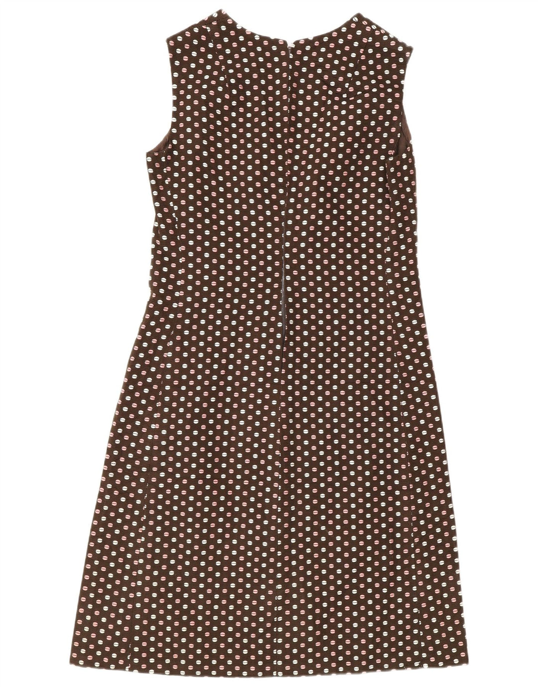 Vintage Womens 3 Button 2 Piece Set IT 48 XL Brown Polka Dot