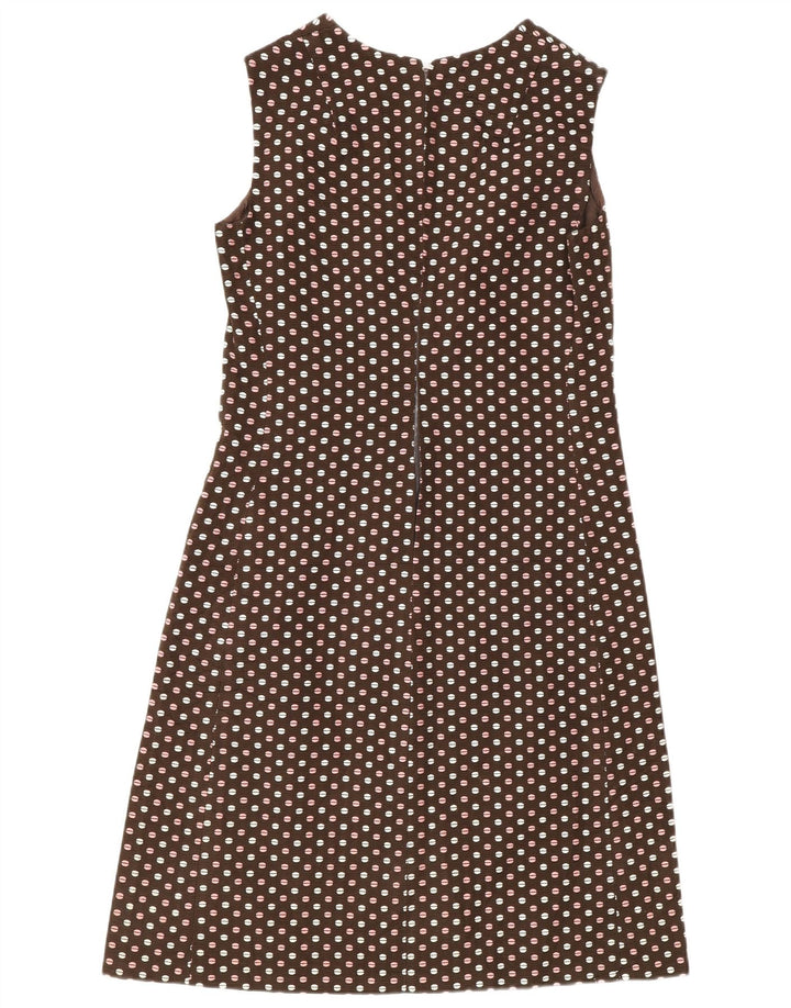 Vintage Womens 3 Button 2 Piece Set IT 48 XL Brown Polka Dot