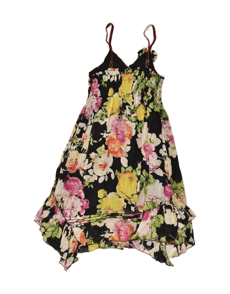 JOE BROWNS Womens Sundress UK 10 Small  Multicoloured Floral Polyester | Vintage Joe Browns | Thrift | Second-Hand Joe Browns | Used Clothing | Messina Hembry 