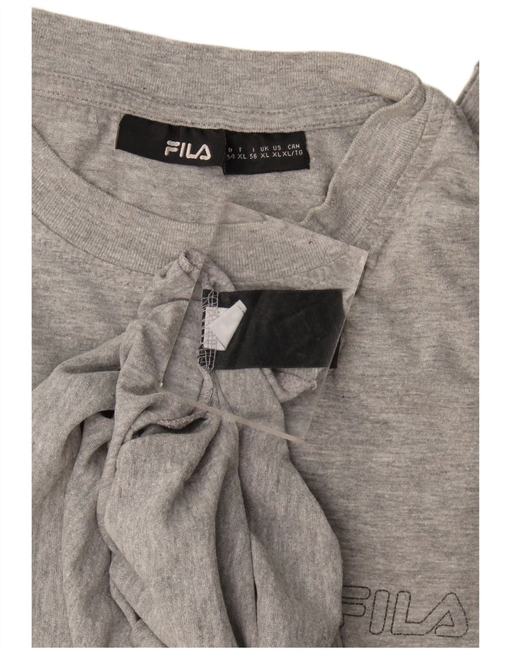 Fila Mens T-Shirt Top XL Grey