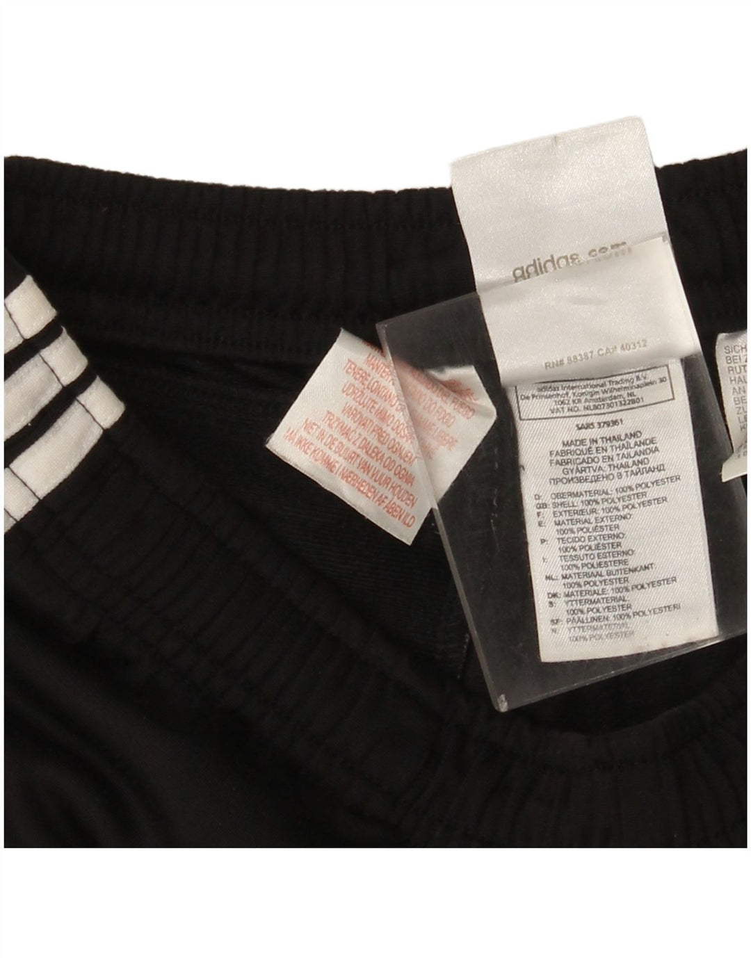 Adidas Mens NBA Tracksuit Trousers Medium Black Polyester
