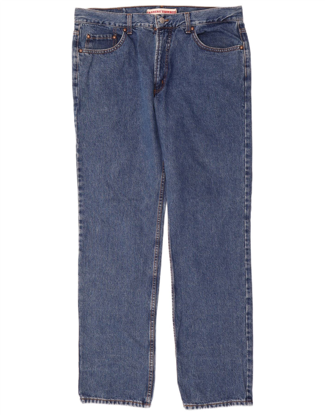 CARRERA Mens 700 Straight Jeans IT 56 3XL W40 L34 Blue Cotton