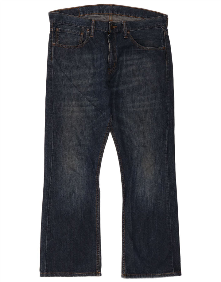 Levi's Mens 527 Bootcut Jeans W34 L30 Navy Blue Cotton