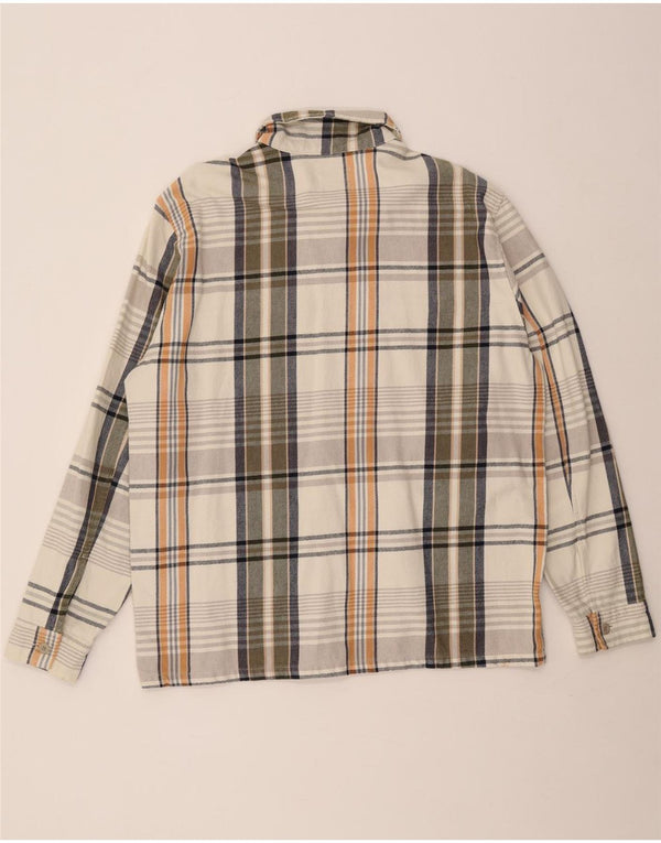 Zara Mens Flannel Shirt XL Multicoloured Check Cotton