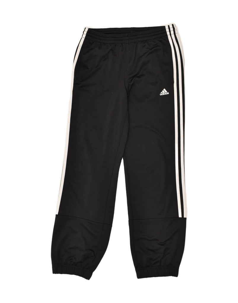 ADIDAS Boys Tracksuit Trousers 13-14 Years Black Polyester | Vintage Adidas | Thrift | Second-Hand Adidas | Used Clothing | Messina Hembry 