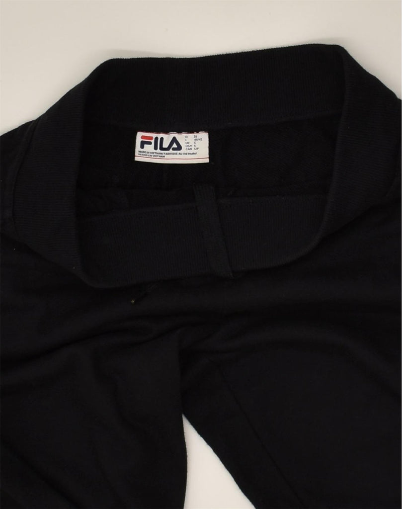 FILA Mens Tracksuit Trousers Joggers Small Black | Vintage Fila | Thrift | Second-Hand Fila | Used Clothing | Messina Hembry 